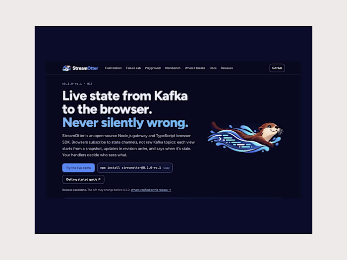 StreamOtter — Live Browser State Toolkit