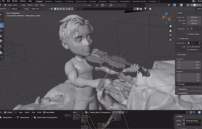 🎻 Stylized 3D Animation |