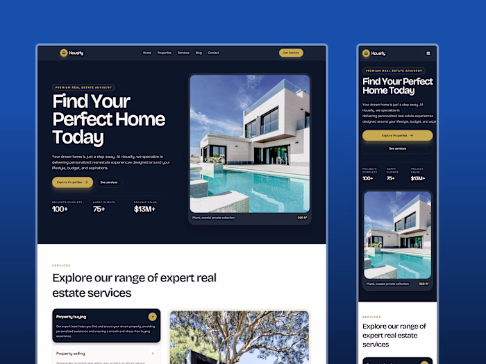 Real-estate Website Built in Magic Path