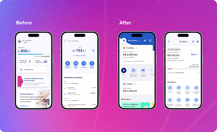 Carrefour Card App Redesign