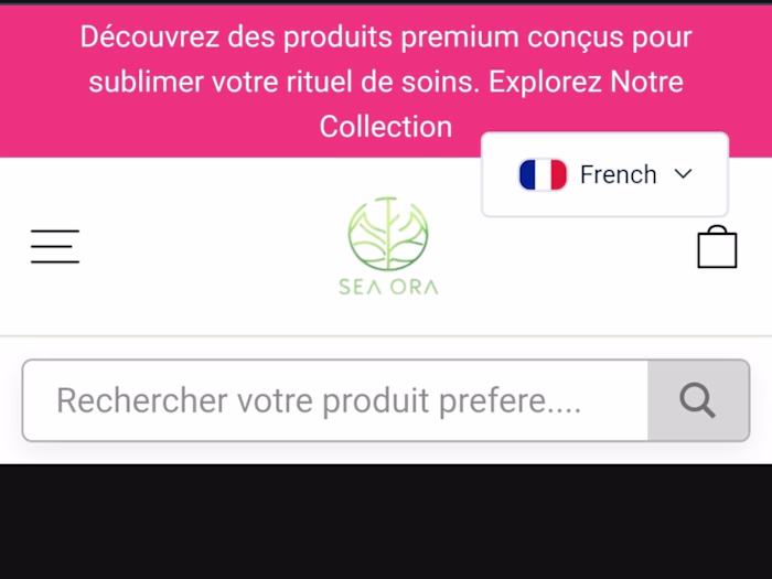 Seaora Product Page Development