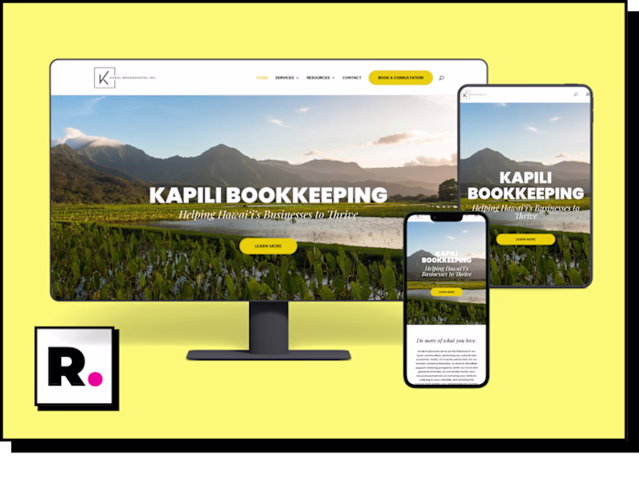 Kapili Bookkeeping Website Design