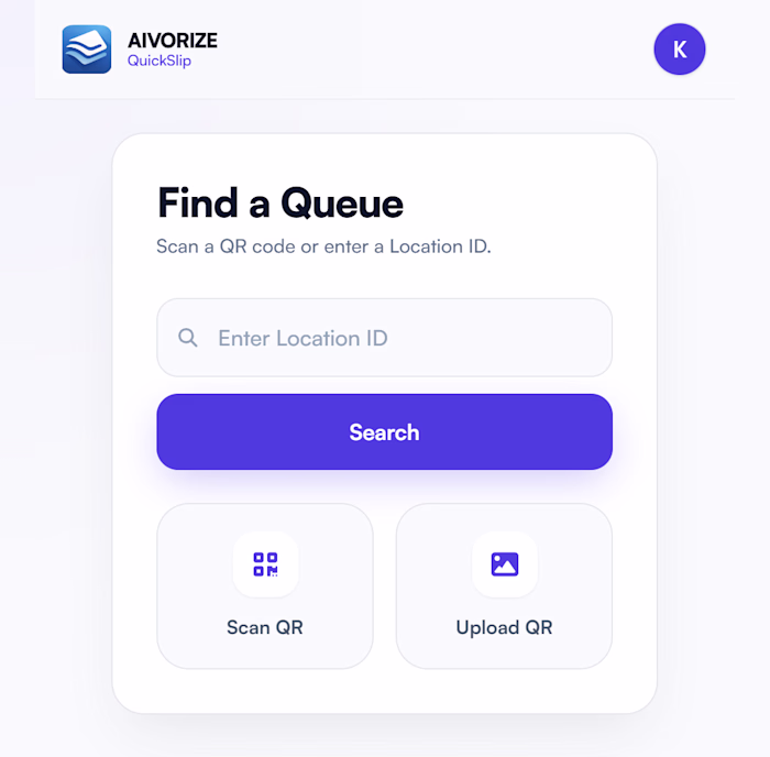 This is Queue page of