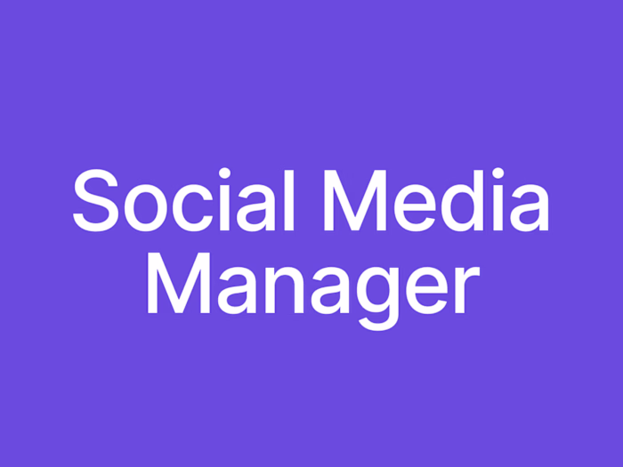 Social Media Manager