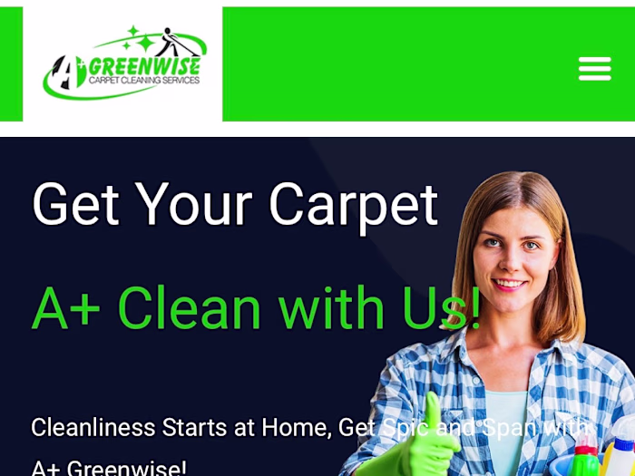 Web development for Greenwise Carpets