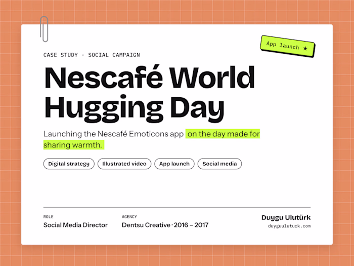 Nescafé World Hugging Day: Emoticons App Launch