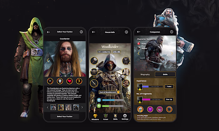 Mobile Game UI/UX Design (Faction)
This