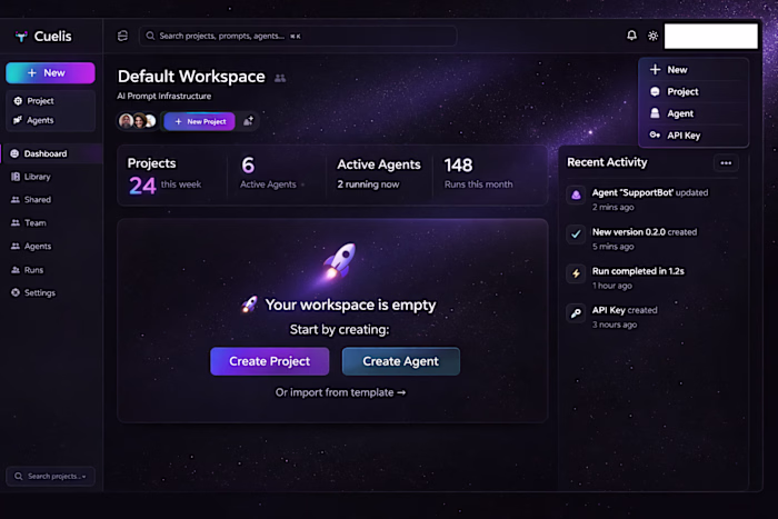 Cuelis AI Agent Deployment Platform