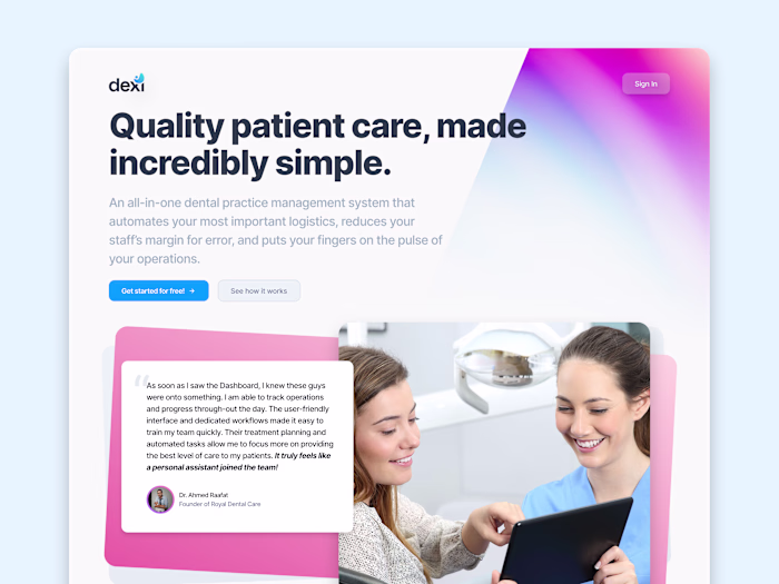 Dexi • Your new dental assistant