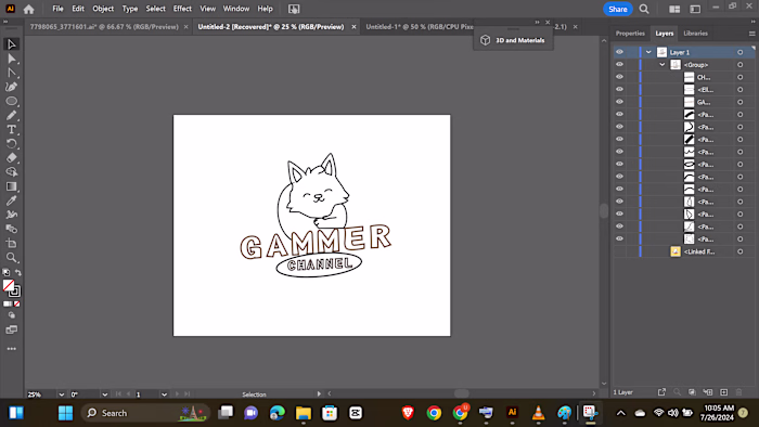 A streaming logo designed in