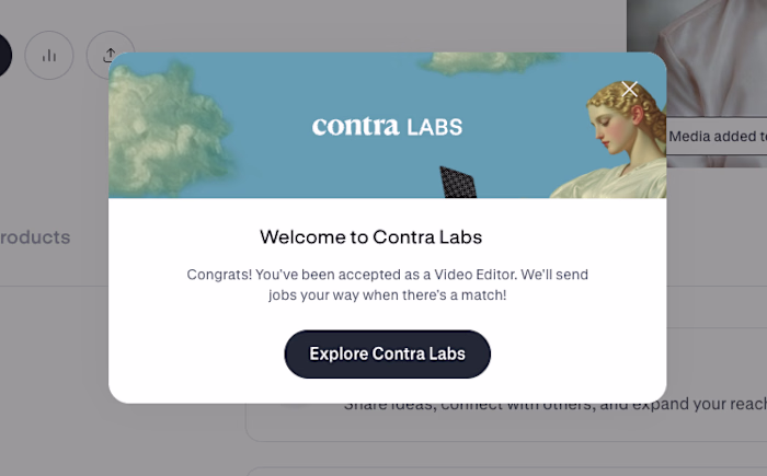 Accepted into Contra Labs as