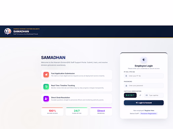 Login - SAMADHAN-HWH