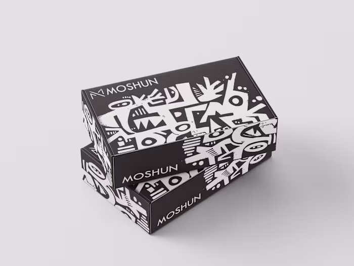 Box packaging | Doodle | Illustration | Shoe