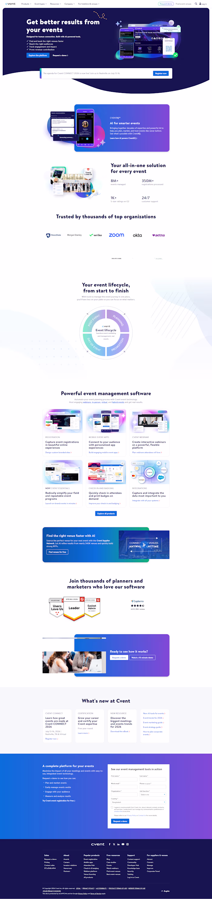 Webflow website (Event website)