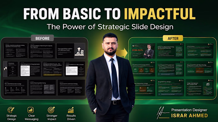 Before → After: Executive Presentation Redesign