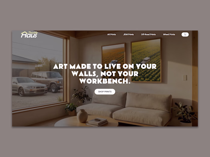Designing an Automotive Art eCommerce Experience