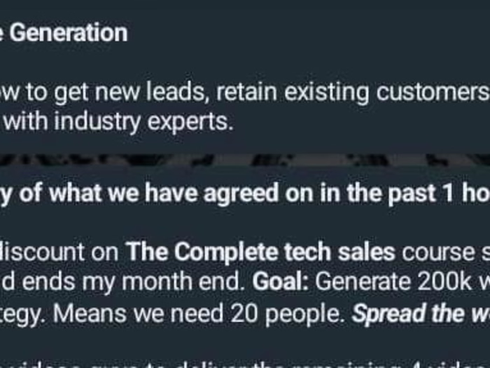 Generate 20 Leads for an eLearning company