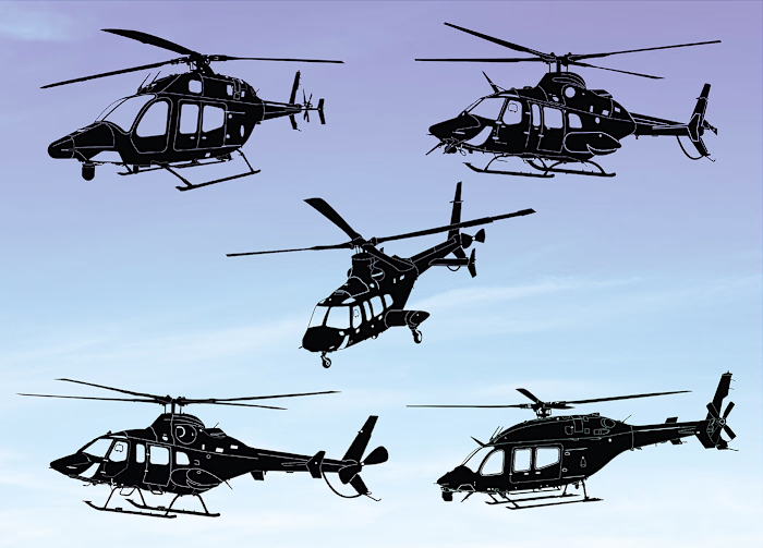 Vector Helicopter Illustration | Detailed Aviation Artwork