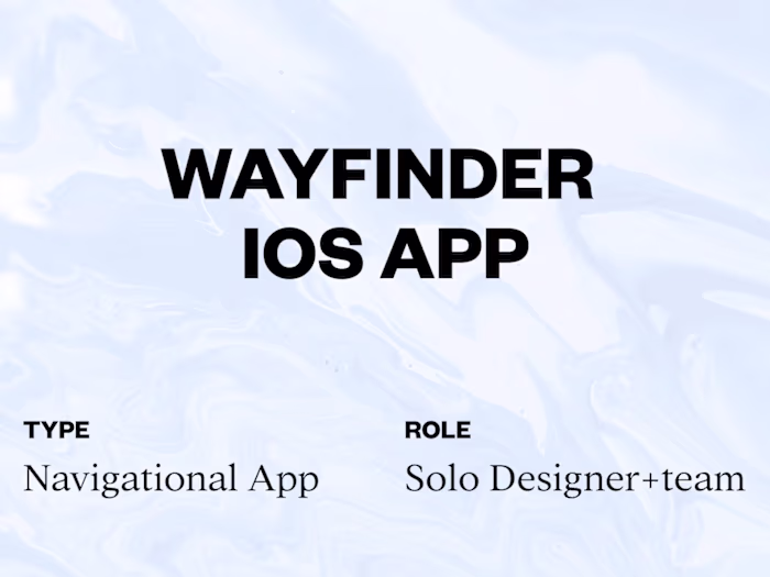 Wayfinder iOS App