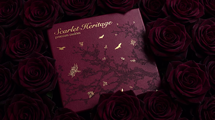 Scarlet Heritage | Premium Cookies Packaging