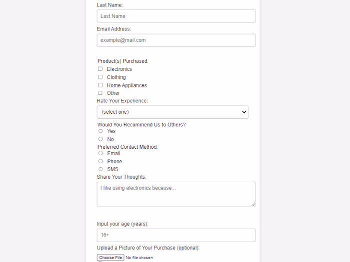 Customer Feedback Survey