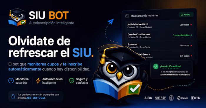 SIU Bot es una plataforma