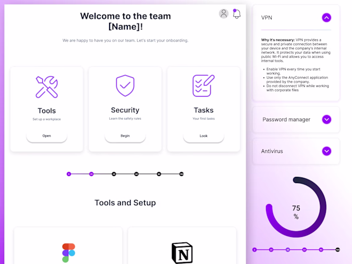 Employee Onboarding & Internal Dashboard