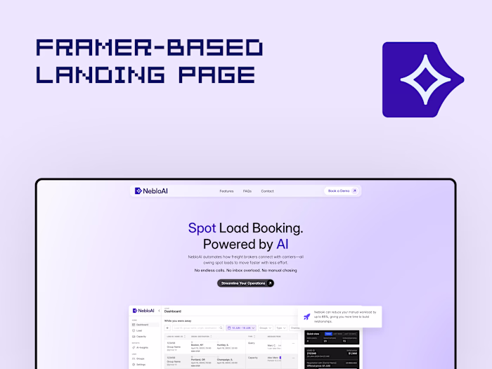 NebloAI - Framer landing page