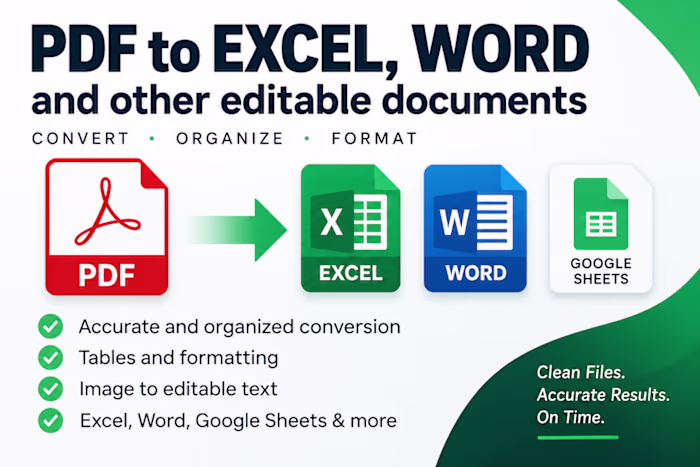 PDF to Excel & Word