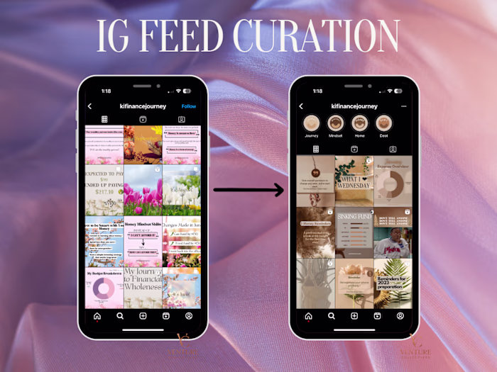 Curated Instagram Feed for Personal Brand