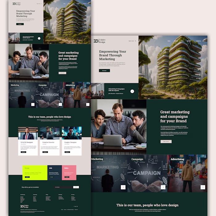 Agency Landing Page, UI/UX Concept