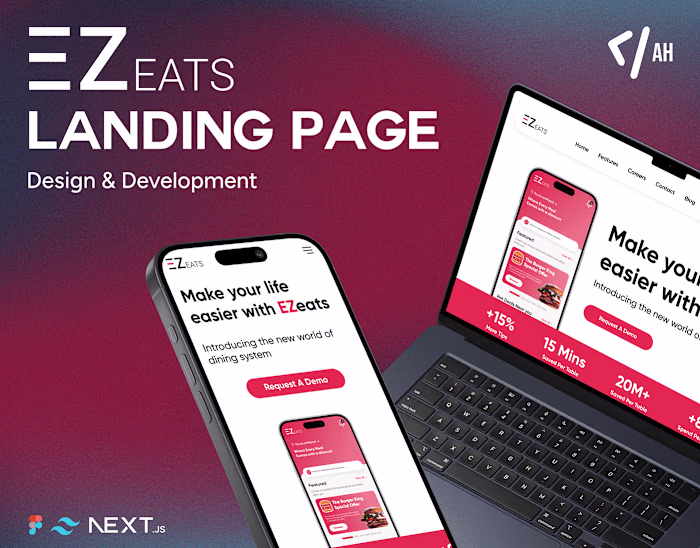 EZeats Landing Page