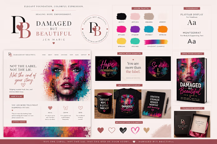 Damaged But Beautiful: Brand Identity Concept