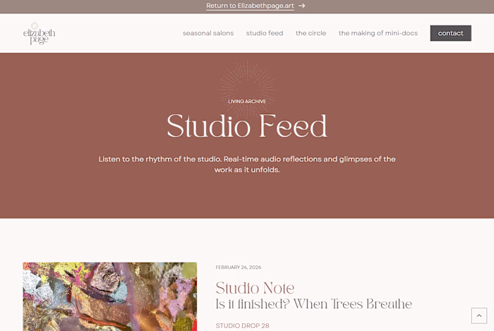 Digital Archive Webflow Development for an Artist