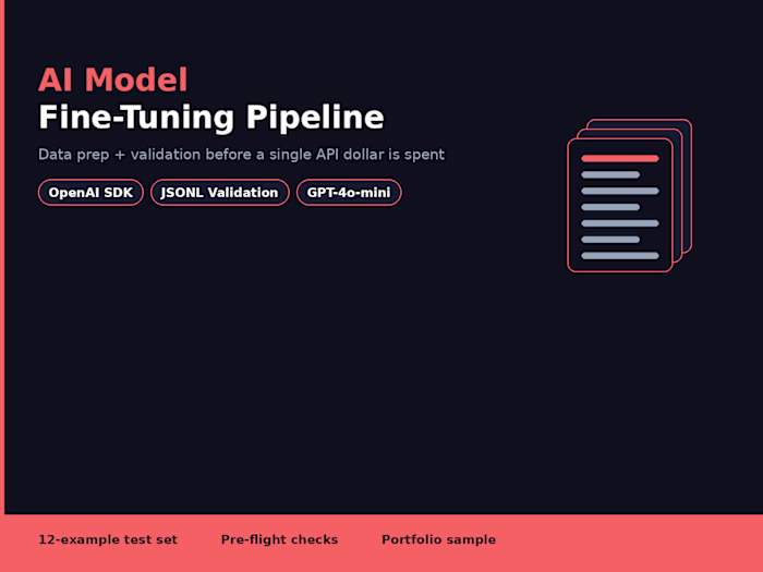 AI Model Fine-Tuning Pipeline