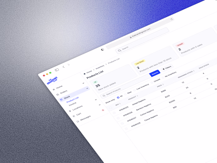 Supplier Dashboard Userflow - SaaS Application