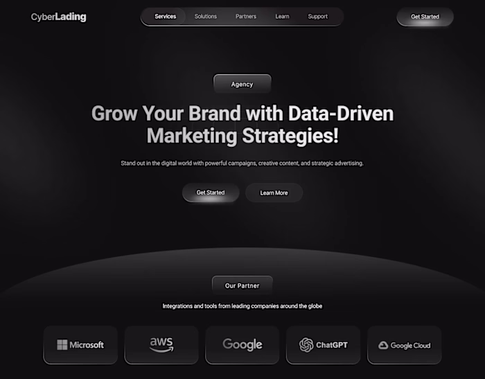 Agency website design