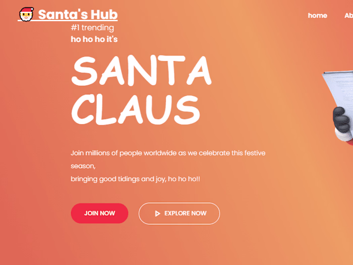 landing page