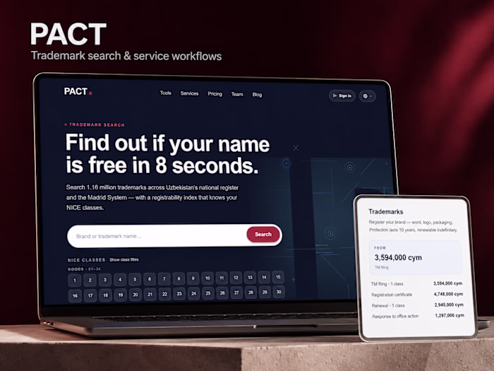 PACT — Trademark Intake and Case Workflows
