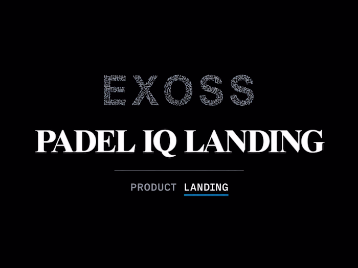 PADEL IQ Landing — A