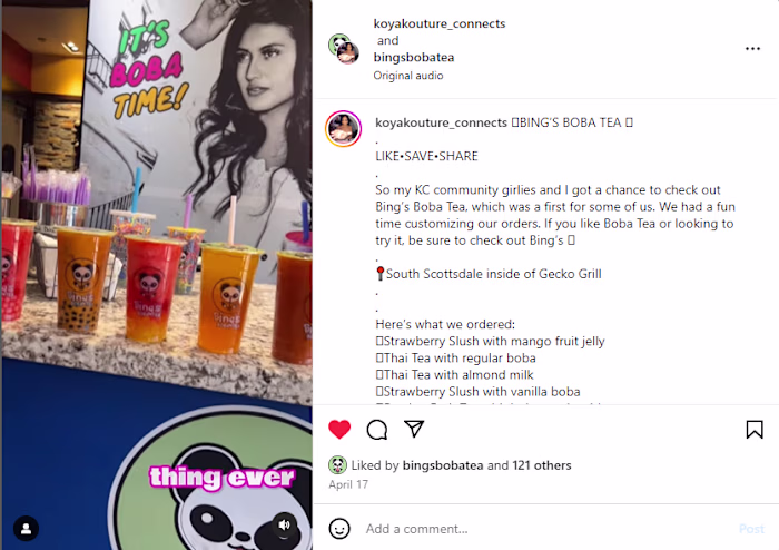Bing Boba Tea Restaurant