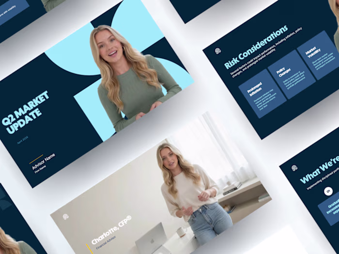 Financial Market Video Presentation Template Design