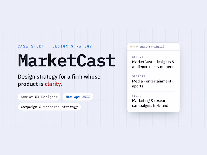 Design strategy for a firm whose product is clarity