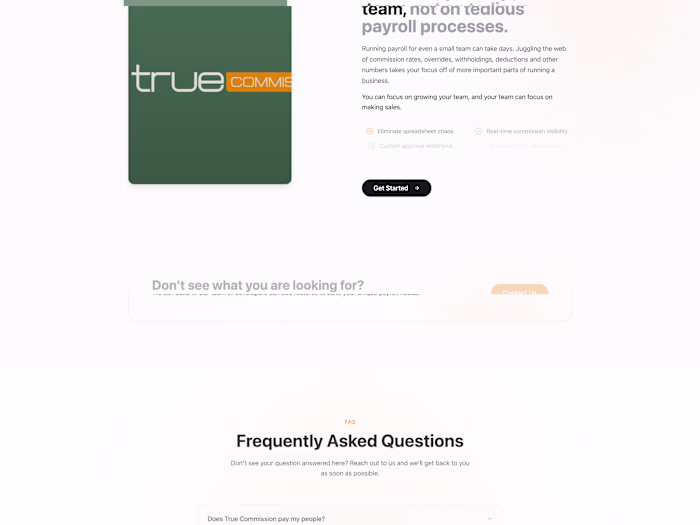 TrueCommission — Automated Commission Software