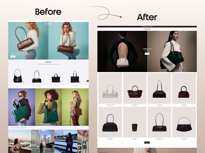 Svarian | Designer Bags Website