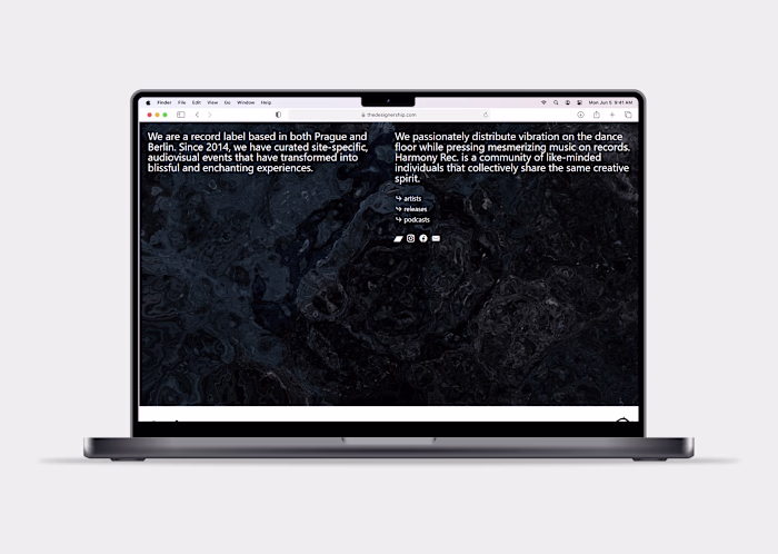 Project: Designing a website for Harmony Records