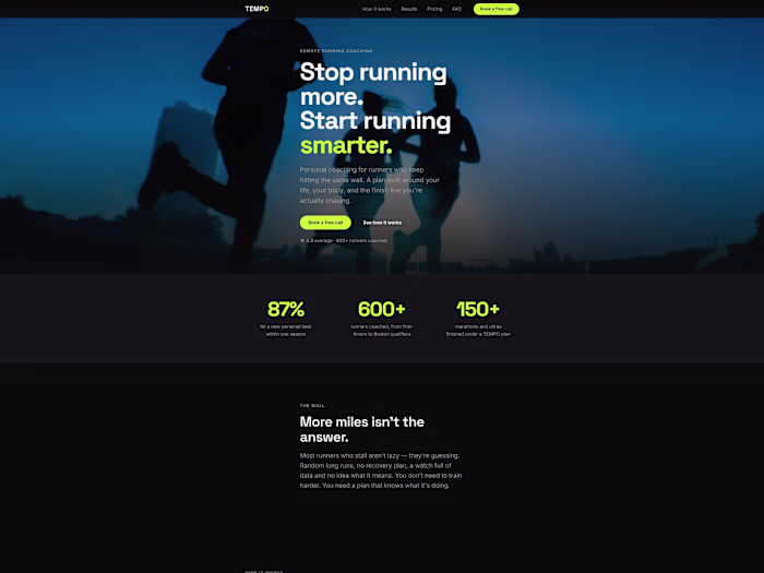 Conversion landing page — coded