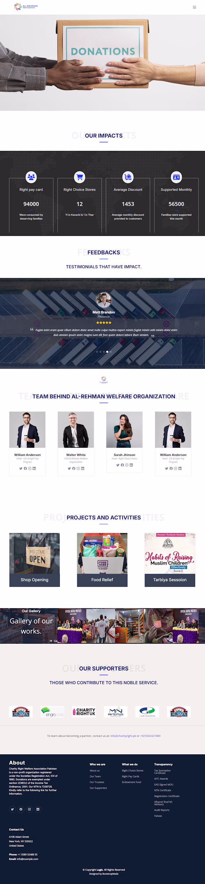 Modern Responsive Website for a