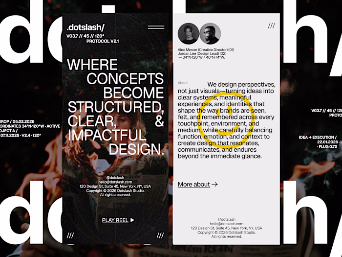 .dotslash/ — UI Design Concept
