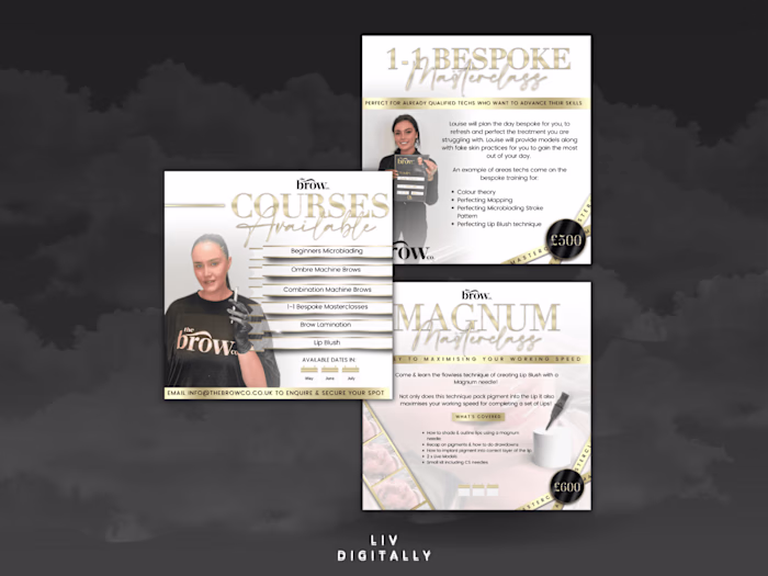 Custom Branding Package for SPMU Brow Clinic/Training Academy